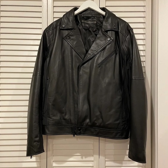 Campaign Black Leather Jacket - Large - Picture 1 of 4